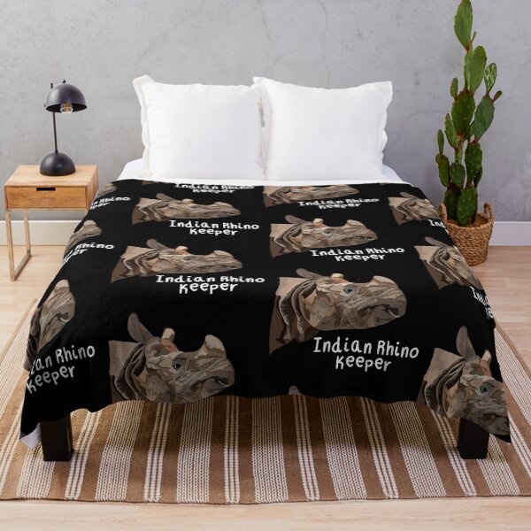 Item preview, Indian Rhino Keeper,Indian Rhino Keeper Design – Dedicated Wildlife Care and Conservation Artwork designed and sold by PrettylittlepastelUk.