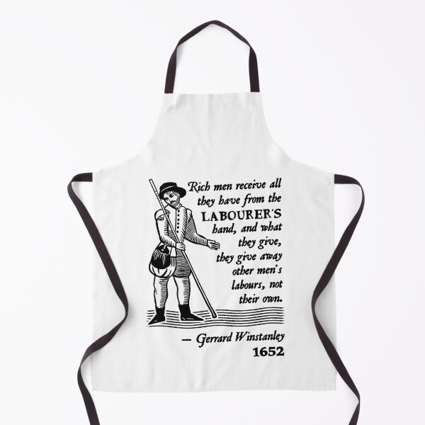 Item preview, Gerrard Winstanley Diggers Quote (Black) designed and sold by Hot-To-Trot.