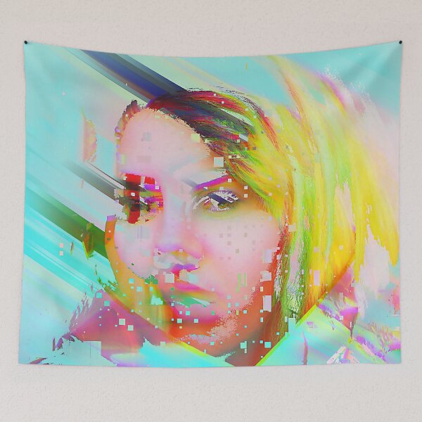 Item preview, Glitch Girl Glitch Art  designed and sold by glitchhub.