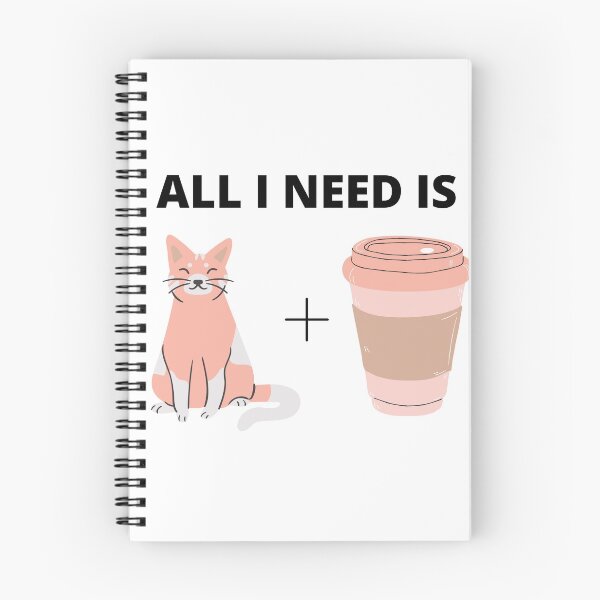 Item preview, All I need Is Meow and Coffee Funny Cat designed and sold by Kokumber Creations.