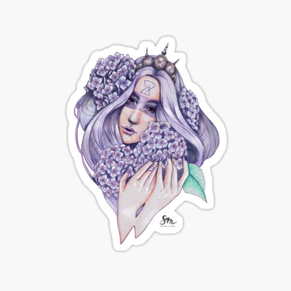 Hydrangea Fairy Sticker