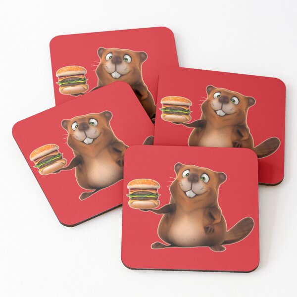 Item preview, A Cheerful Beaver Wants To Eat A Juicy Burger designed and sold by Phantasmal-2-do.