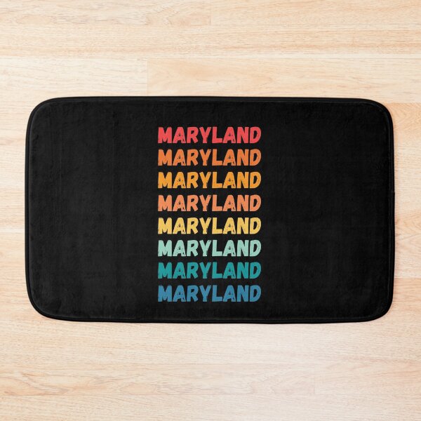 Item preview, MARYLAND - repeated retro vintage sunset colors with a distressed design effect Graphic T-Shirt | Essential T-shirt designed and sold by printdot.