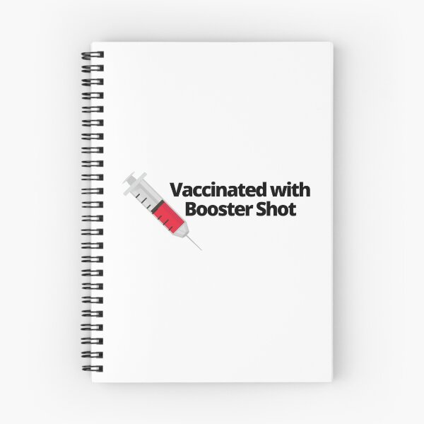 Item preview, Vaccinated with Booster Shot (Black Text) - Covid Booster Shot for Vaccinated People designed and sold by CaitU.