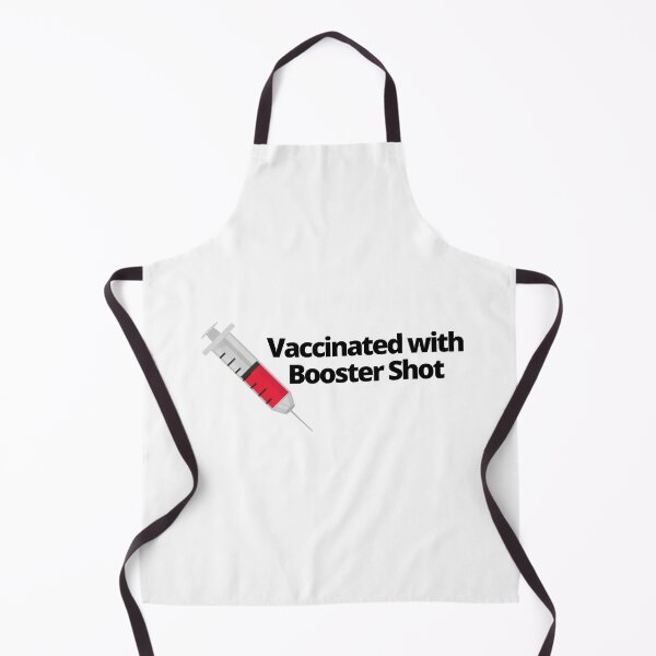 Item preview, Vaccinated with Booster Shot (Black Text) - Covid Booster Shot for Vaccinated People designed and sold by CaitU.