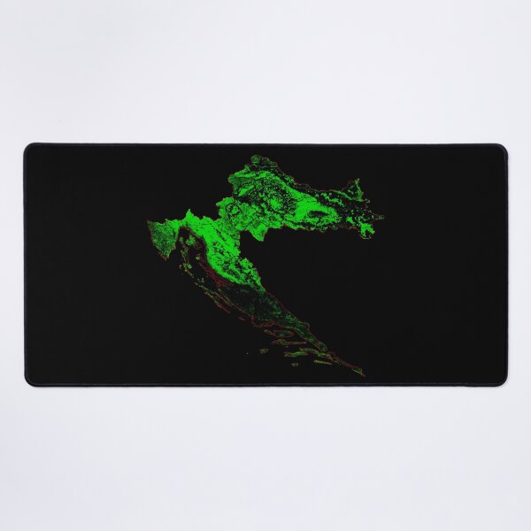 Item preview, Croatia Forest Cover Map with Black Background designed and sold by GrasshopperGeo.