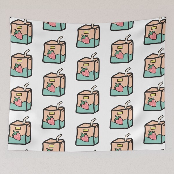 Item preview, small strawberry milkshake design designed and sold by moonbean-art.