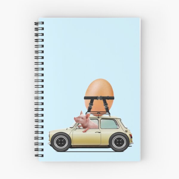 Item preview, Bacon and Eggs - Piglet Driving a Car with an Egg on the Room designed and sold by Vin  Zzep.
