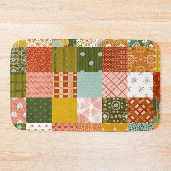 Item preview, Faux Patchwork Squares Quilt designed and sold by gabrielleneil.