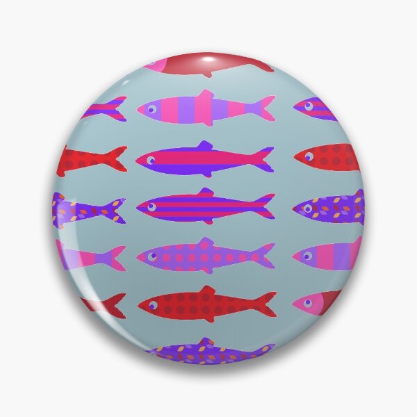 Item preview, Colorful fish school pattern designed and sold by Anna Lemos.