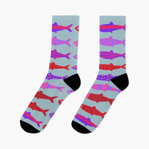 Item preview, Colorful fish school pattern designed and sold by Anna Lemos.