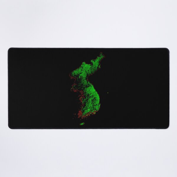 Item preview, Korea Forest Cover Map with Black Background designed and sold by GrasshopperGeo.