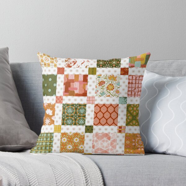 Item preview, Faux Patchwork Squares Quilt designed and sold by gabrielleneil.