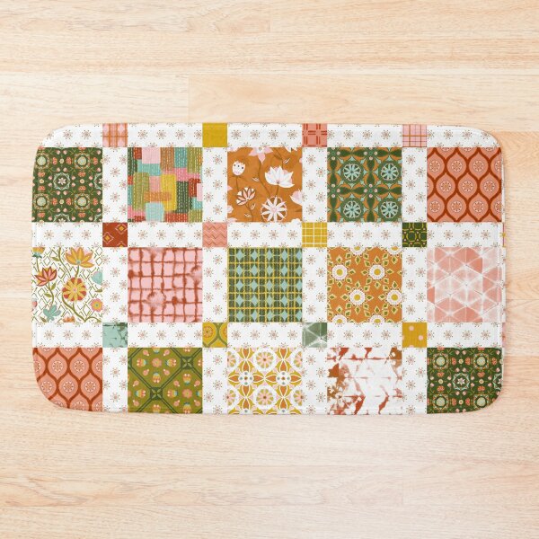 Item preview, Faux Patchwork Squares Quilt designed and sold by gabrielleneil.