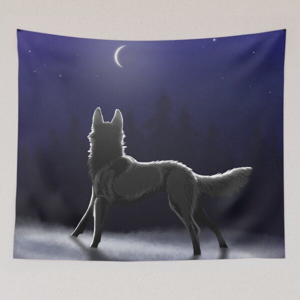 Item preview, Wolf in the night designed and sold by Erica Creutz.