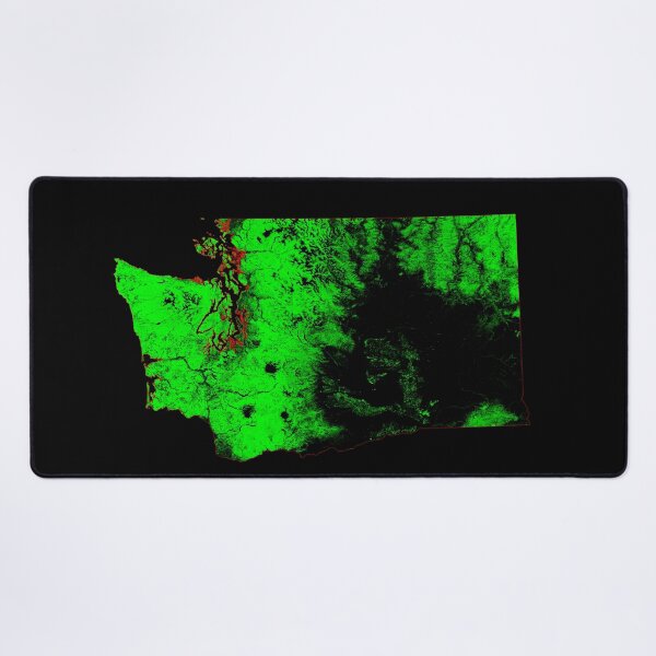 Item preview, Washington Forest Cover Map with Black Background designed and sold by GrasshopperGeo.