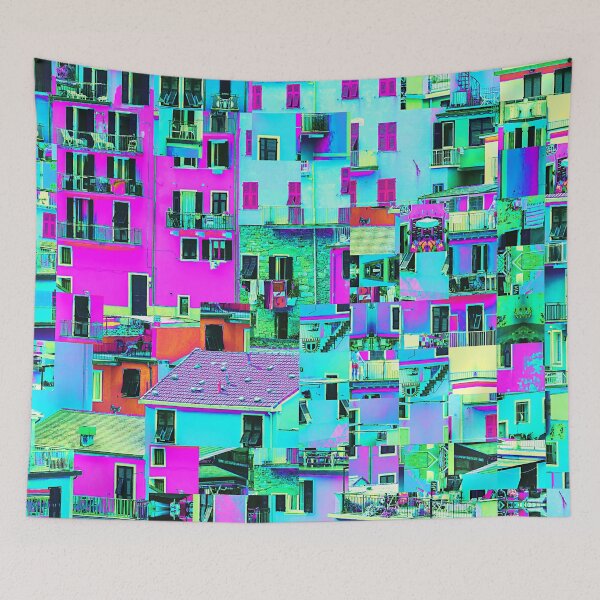 Item preview, Rome, Italy Houses Glitch Art designed and sold by glitchhub.