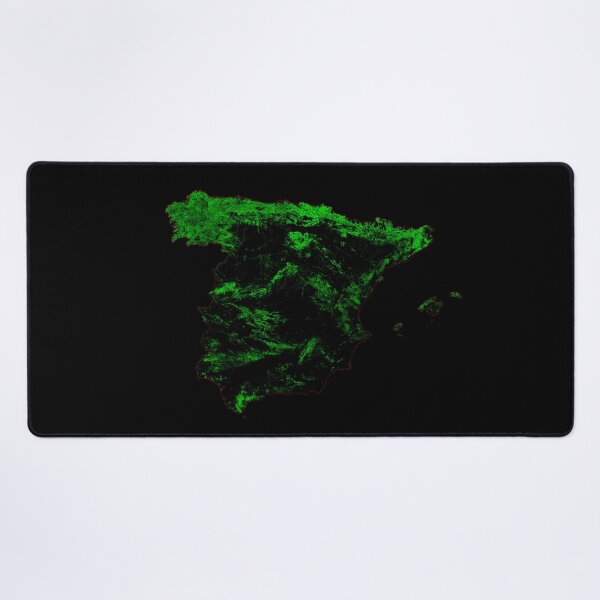 Item preview, Spain Forest Cover Map with Black Background designed and sold by GrasshopperGeo.