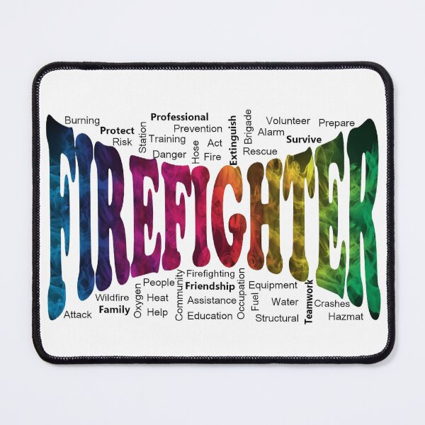 Item preview, Firefighter Word Art designed and sold by FireGirlinOz.