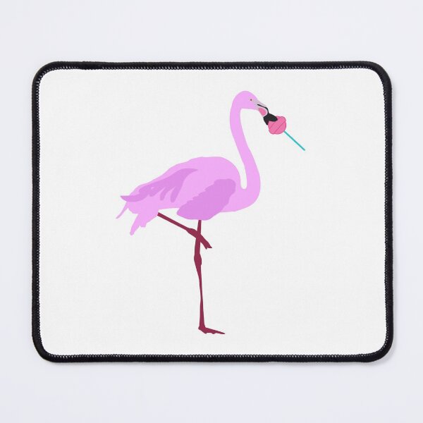 Item preview, Flamingo Licking a Pink Lollipop designed and sold by idovedesign.