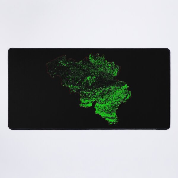 Item preview, Belgium Forest Cover Map with Black Background designed and sold by GrasshopperGeo.