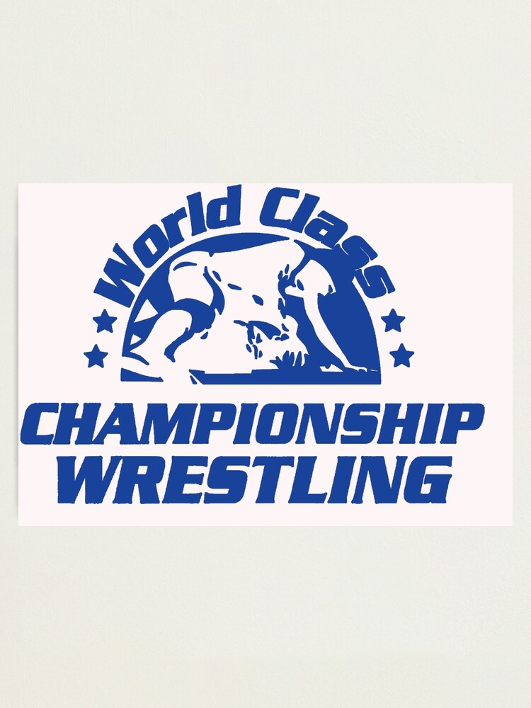 World Class Championship Wrestling distressed in black | Pin