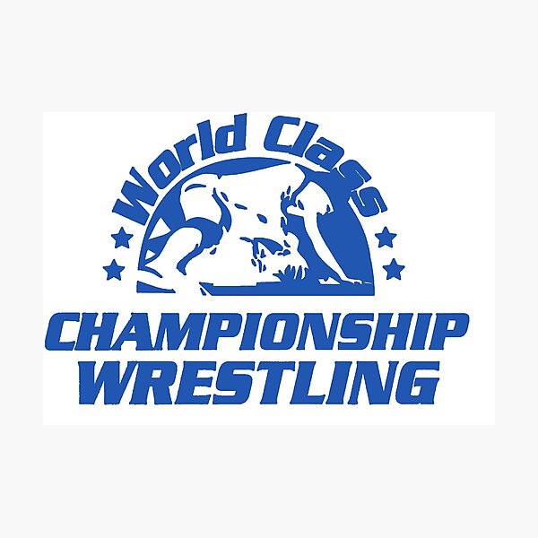 World Class Championship Wrestling distressed in black | Pin