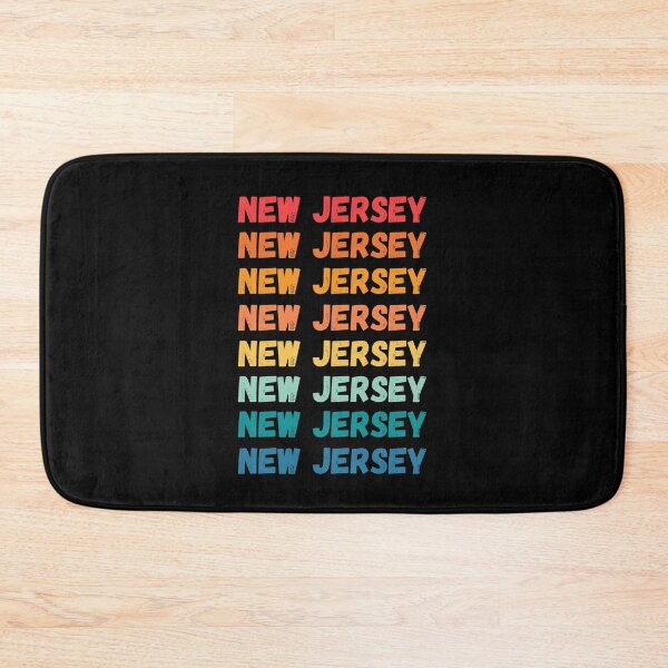 Item preview, NEW JERSEY - repeated retro vintage sunset colors with a distressed design effect Graphic T-Shirt | Essential T-shirt designed and sold by printdot.