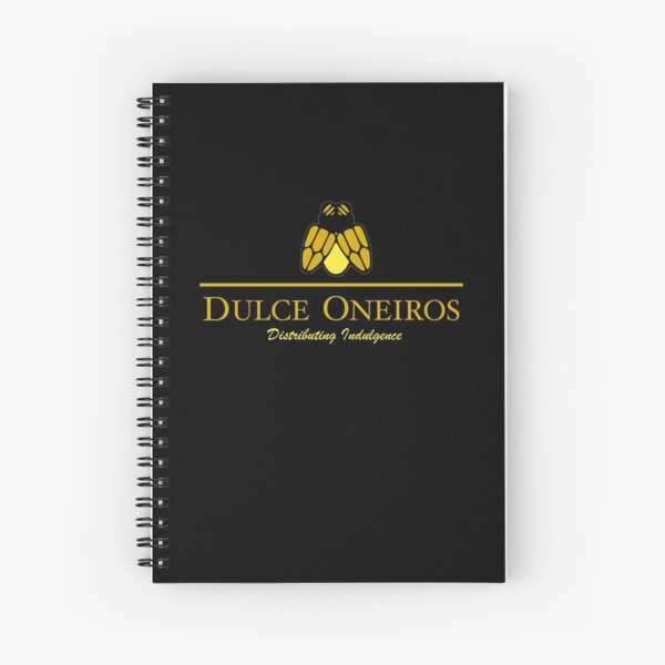 Oneiros, Orange and Yellow Font (for darker colors) Spiral Notebook