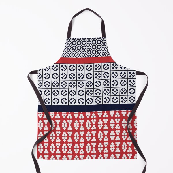 Item preview, Japanese Style Ethnic Quilt Blue and Red designed and sold by Anna Lemos.