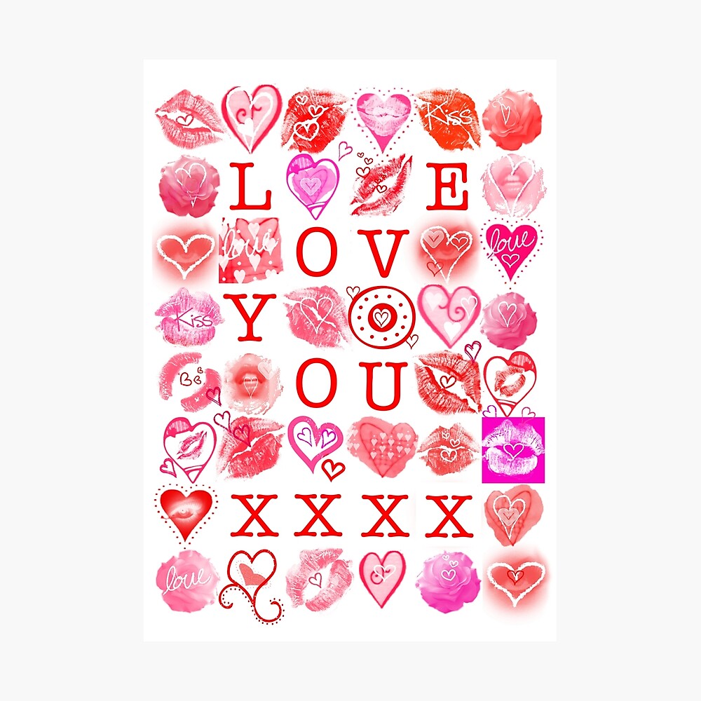 LOVE YOU XXXX | Greeting Card