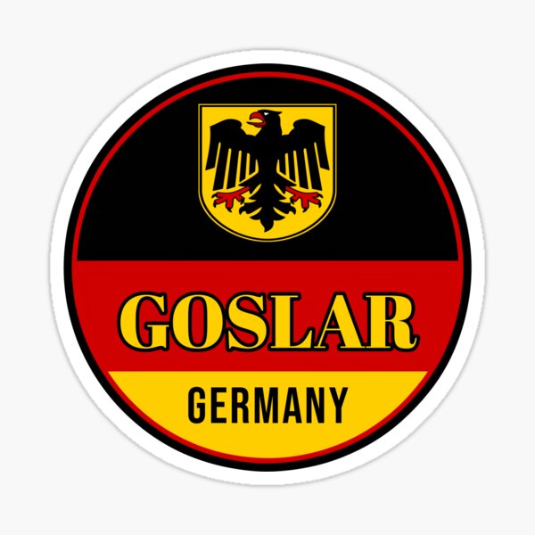 Goslar Germany Round Flag Sticker