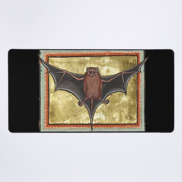 Item preview, BAT Medieval Bestiary, Fantastic Animal in Red Black Gold designed and sold by BulganLumini.