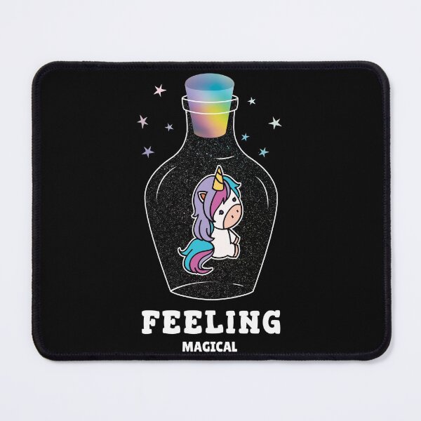 Feeling Magical Unicorn illustration Mouse Pad