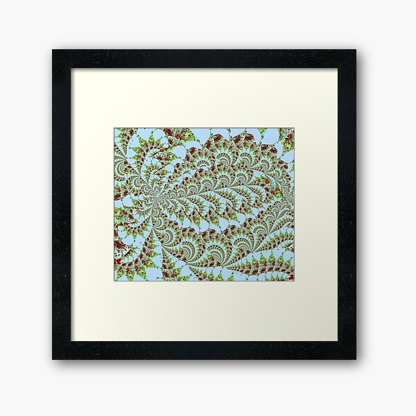 "Orie" V.1- Psychedelic Wave Pattern by The Raumier  Framed Art Print