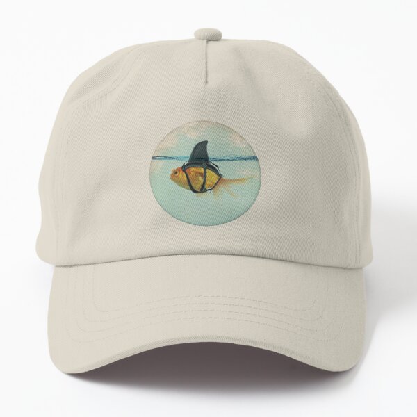 Vista previa del artículo con la obra «Goldfish con aleta de tiburón», diseñado y vendido por Vin  Zzep.
