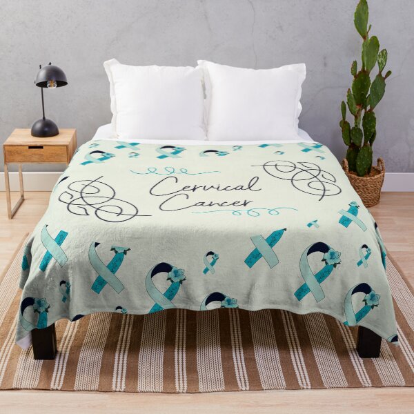 Item preview, Cervical Cancer Awareness, Cervical Cancer Ribbon Pattern designed and sold by AnsDesigns.