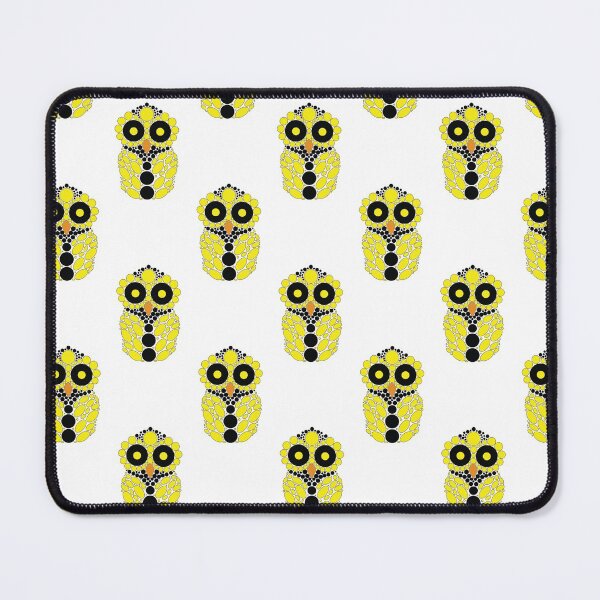 Item preview, Yellow and Black Owl designed and sold by RhubarbMyrtle.