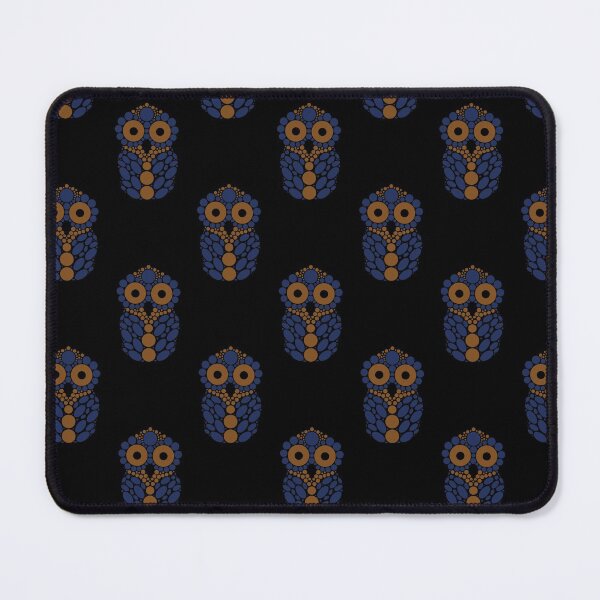 Item preview, Bronze and Blue Owl designed and sold by RhubarbMyrtle.