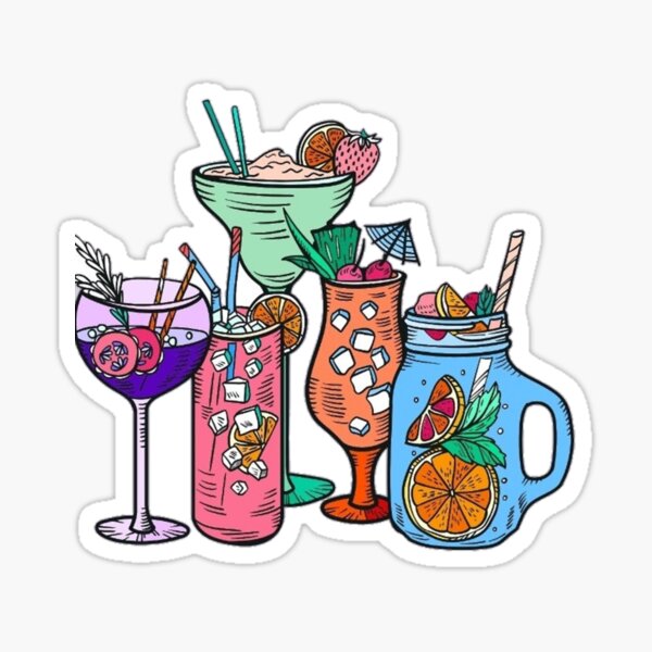 Drink stickers  Sticker for Sale by Sava xo