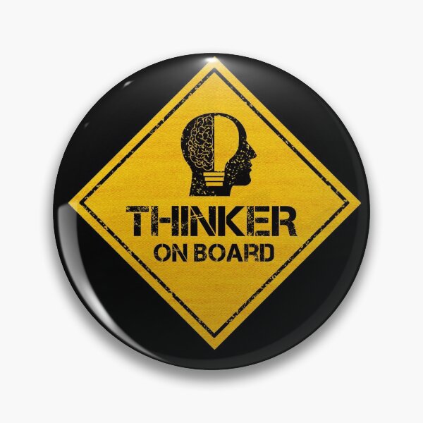 Item preview, Thinker On Board - Stickers for Cars designed and sold by CAUTION SHOP.