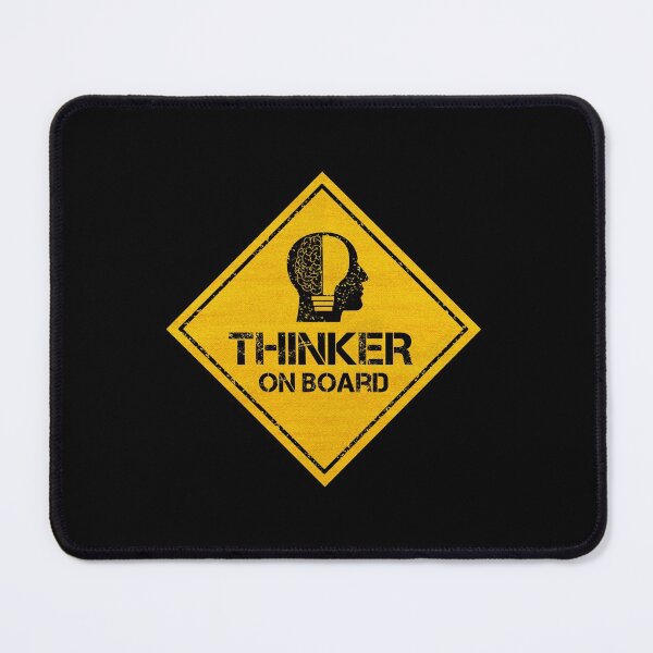 Item preview, Thinker On Board - Stickers for Cars designed and sold by CAUTION SHOP.