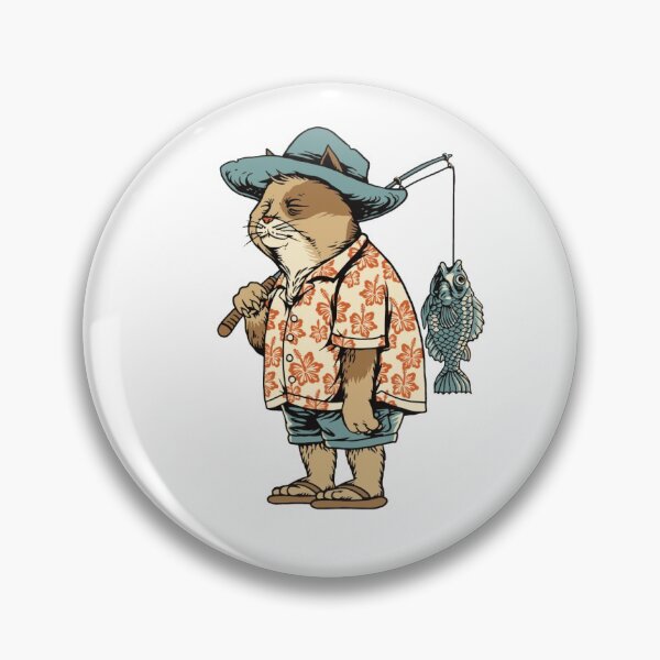 Artikelvorschau, Sommer Fisher Cat Angeln Clipart. entworfen und verkauft von Dolphinstyle.
