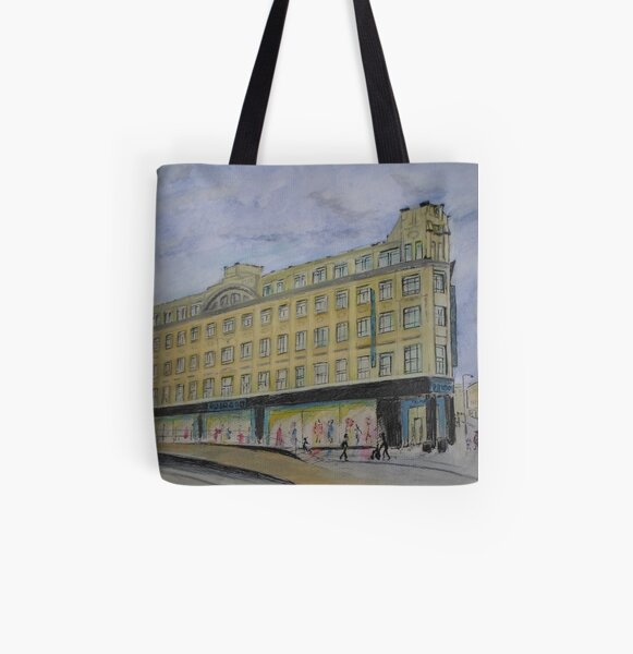 Grandes almacenes de Lewis, Market Street Manchester Bolsa estampada de tela