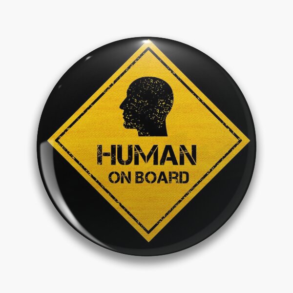 Item preview, Human On Board - Stickers for Cars designed and sold by CAUTION SHOP.