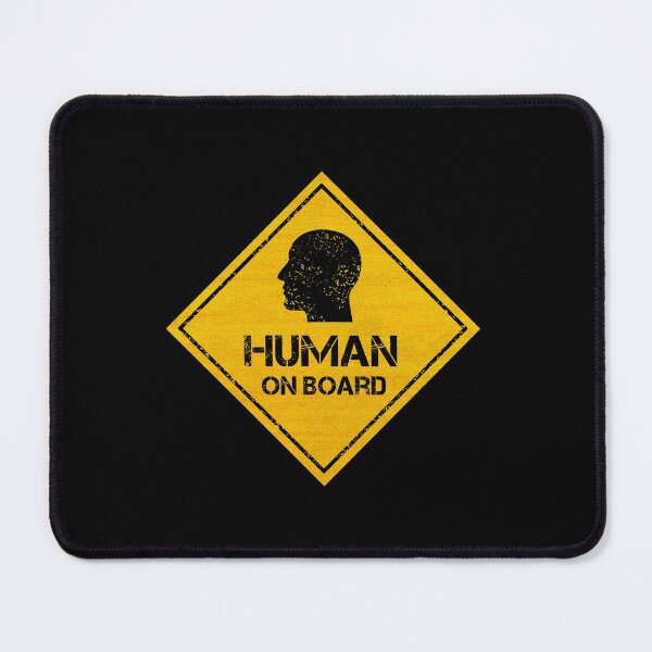 Item preview, Human On Board - Stickers for Cars designed and sold by CAUTION SHOP.