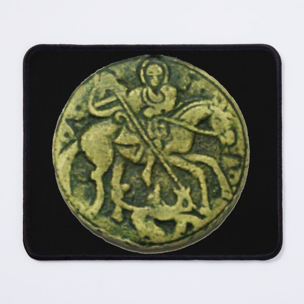 Item preview, SAINT GEORGE AND DRAGON MEDIEVAL BRONZE MEDALLION designed and sold by BulganLumini.