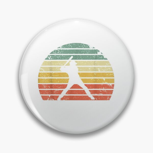 Item preview, Vintage Baseball Batter Swinging Retro Sunset designed and sold by Eliss3Lilly.