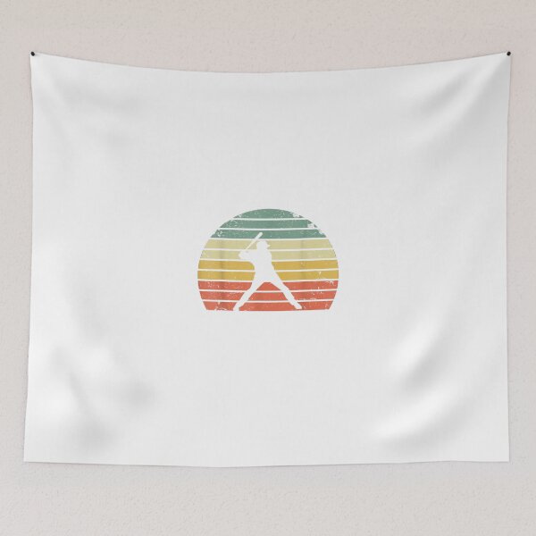 Item preview, Vintage Baseball Batter Swinging Retro Sunset designed and sold by Eliss3Lilly.