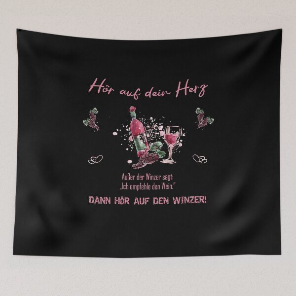 Item preview, Listen to your heart - for wine drinkers -vintners- joke designed and sold by Shirt-Designs.